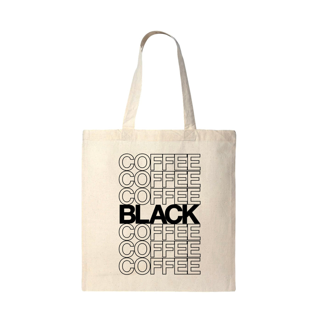 Black Coffee Cream Tote Bag