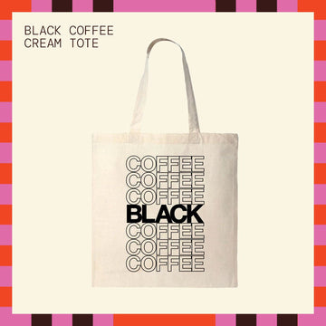 Black Coffee Cream Tote Bag - Red Bay Coffee