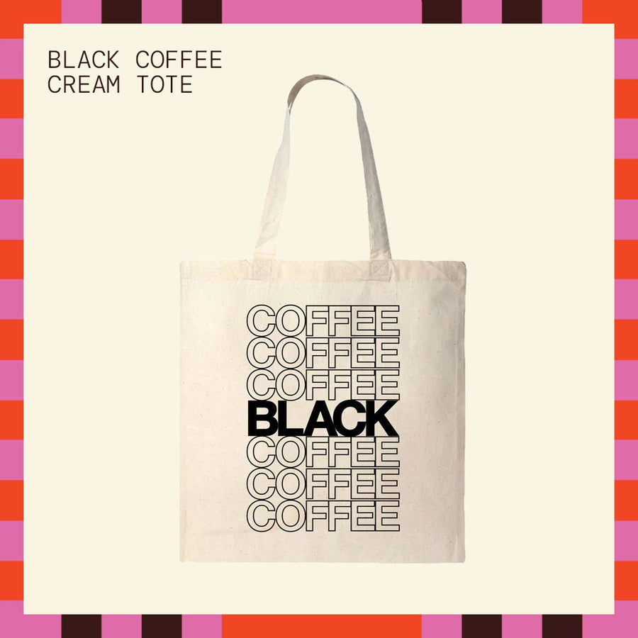 Black Coffee Cream Tote Bag - Red Bay Coffee